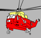 Dibujo Helicóptero al rescate pintado por hdfg