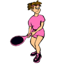 Dibujo Chica tenista pintado por jessica789
