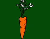 Dibujo zanahoria pintado por jehu