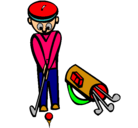 Dibujo Jugador de golf II pintado por NIKOLAY