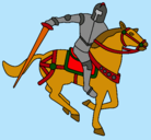 Dibujo Caballero a caballo IV pintado por gonmati