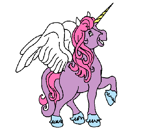 Unicornio con alas