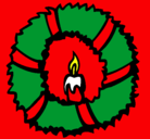 Dibujo Corona de navidad II pintado por 060744