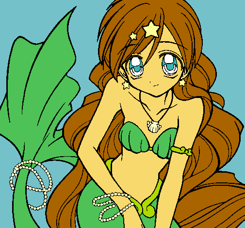 Dibujo Sirena pintado por Roxie
