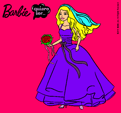 Barbie vestida de novia