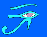 Dibujo Ojo Horus pintado por juliithgjyks