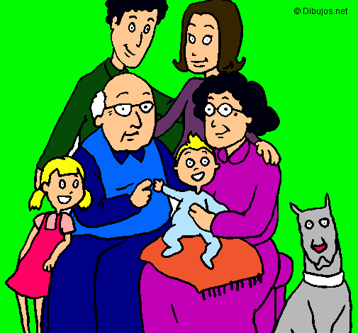 Dibujo Familia pintado por tatasuarez