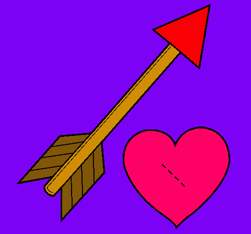 Flecha y corazón