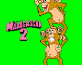 Dibujo Madagascar 2 Manson y Phil pintado por anabel11