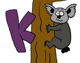 Dibujo Koala pintado por ezteves