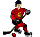 Dibujo Jugador de hockey sobre hielo pintado por blablabla2