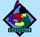 Dibujo Logo de béisbol pintado por jazael