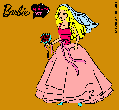 Barbie vestida de novia