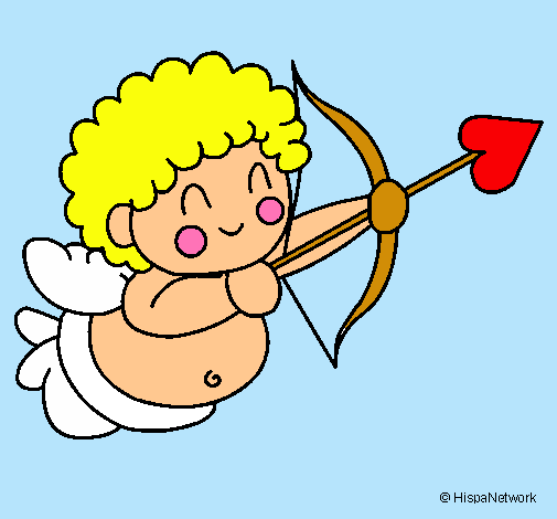 Dibujo Cupido pintado por yoseli