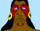 Dibujo Hombre maya pintado por Pato2