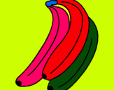 Dibujo Plátanos pintado por braxzy