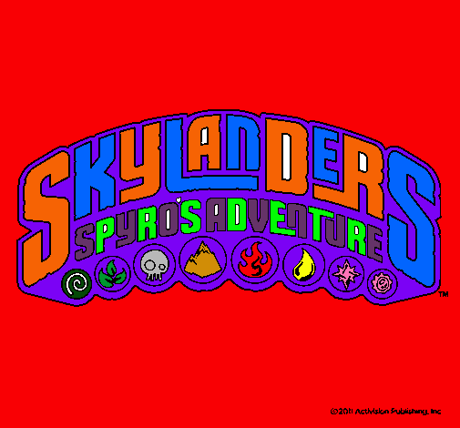 Dibujo Skylanders pintado por melosa