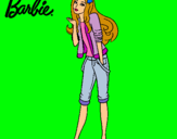 Dibujo Barbie con look casual pintado por lydia00