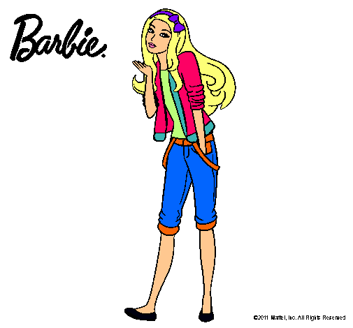 Barbie con look casual