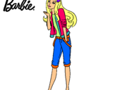 Dibujo Barbie con look casual pintado por vanetxu