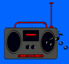 Dibujo Radio cassette 2 pintado por itachi115