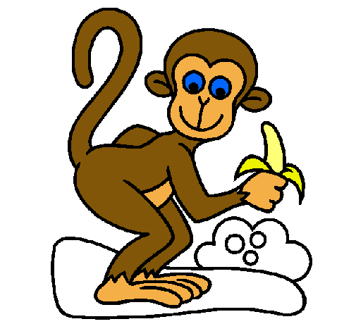 Dibujo Mono pintado por 0303