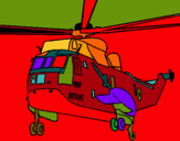 Dibujo Helicóptero al rescate pintado por ignasi