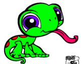 Dibujo Lagarto Littlest Pet Shop pintado por alicia_493