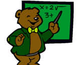 Dibujo Profesor oso pintado por lphghl