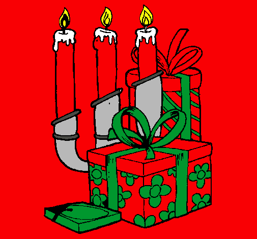 Candelabro y regalos