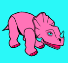 Dibujo Triceratops II pintado por lacarmen