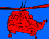 Dibujo Helicóptero al rescate pintado por 0053
