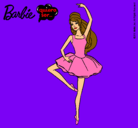 Dibujo Barbie bailarina de ballet pintado por lupitipinapa