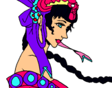 Dibujo Princesa china pintado por fvcghgh