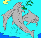 Dibujo Delfines jugando pintado por foidsouodvgi