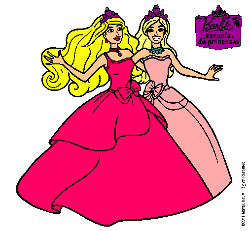 Barbie y su amiga súper felices