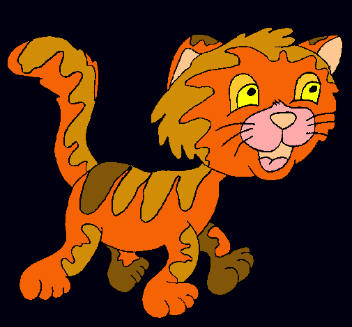 Dibujo Gato con manchas pintado por PEPITAYO5