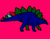 Dibujo Stegosaurus pintado por fhjm