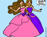 Dibujo Barbie y su amiga súper felices pintado por masfnhvg