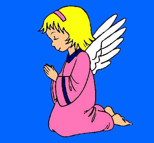 Dibujo Ángel orando pintado por lorena886