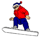 Dibujo Snowboard pintado por fggygtj