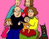 Dibujo Familia pintado por mCmaireles