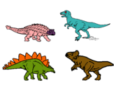 Dibujo Dinosaurios de tierra pintado por aleva