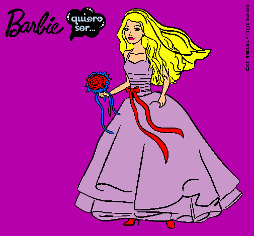 Barbie vestida de novia