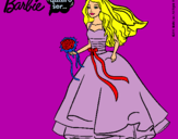 Dibujo Barbie vestida de novia pintado por ainoa3333333