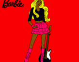 Dibujo Barbie rockera pintado por lkroihfjhf