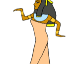 Dibujo Bailarina egipcia  pintado por lauritya