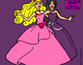 Dibujo Barbie y su amiga súper felices pintado por yenifer202