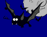 Dibujo Murciélago loco pintado por murcielago