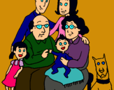 Dibujo Familia pintado por mifamily